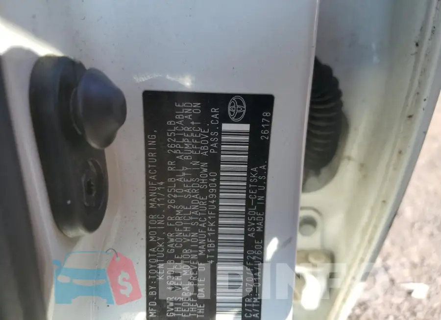 4T1BF1FK1FU499040 Photo# 12