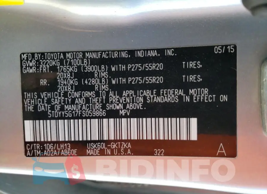 5TDYY5G17FS059866 Photo# 13