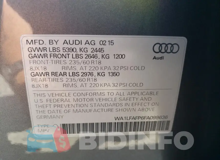 WA1LFAFP6FA099636 Photo# 13