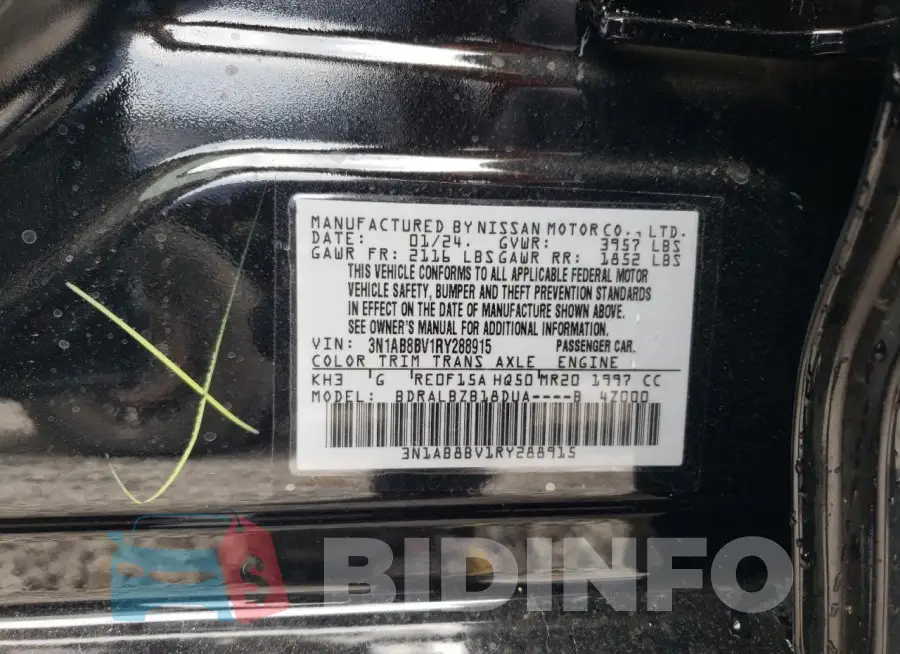 3N1AB8BV1RY288915 Photo# 13