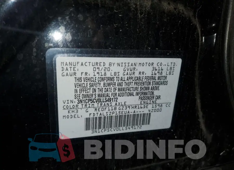 3N1CP5CV0LL549172 Photo# 12