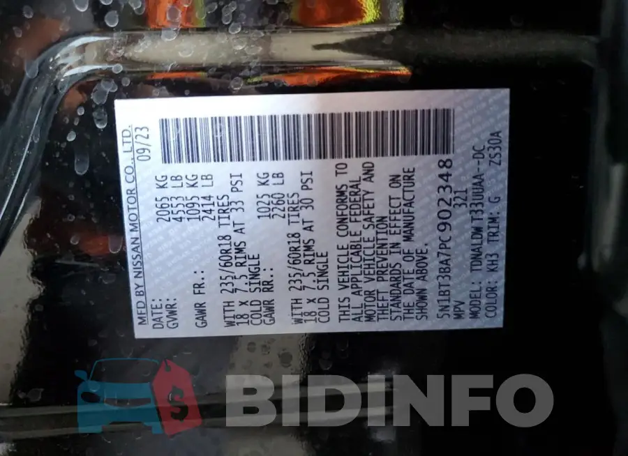 5N1BT3BA7PC902348 Photo# 14