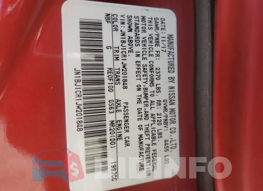 JN1BJ1CR1JW201848 Photo# 13