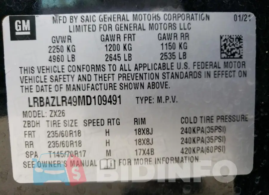 LRBAZLR49MD109491 Photo# 13