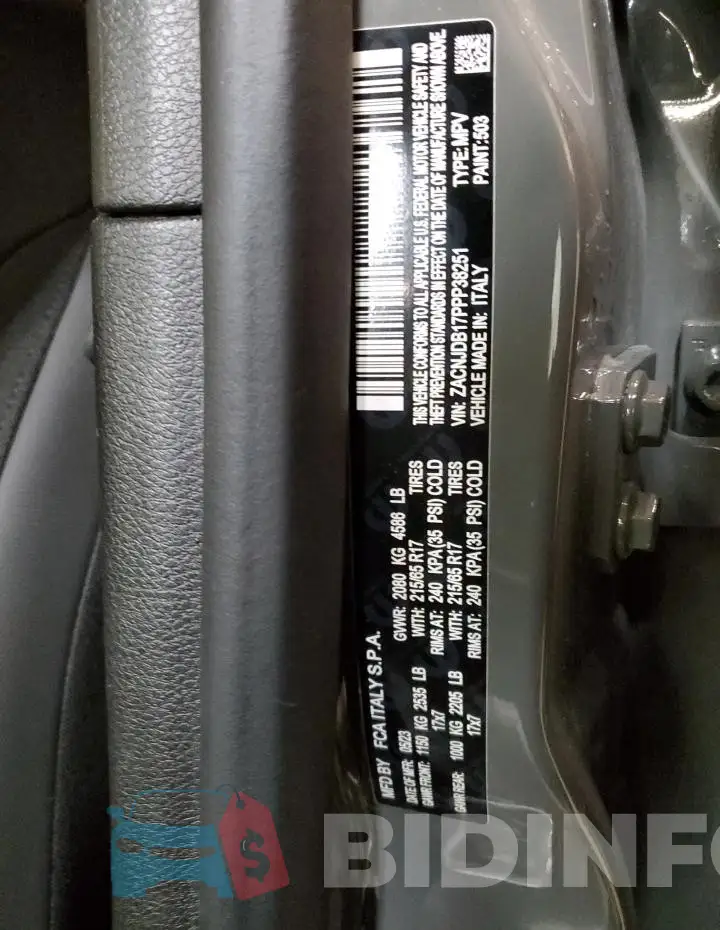 ZACNJDB17PPP38251 Photo# 14