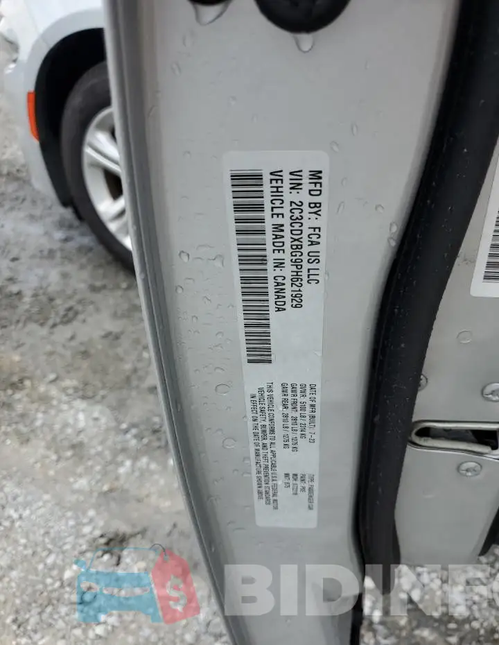 2C3CDXBG9PH621929 Photo# 12