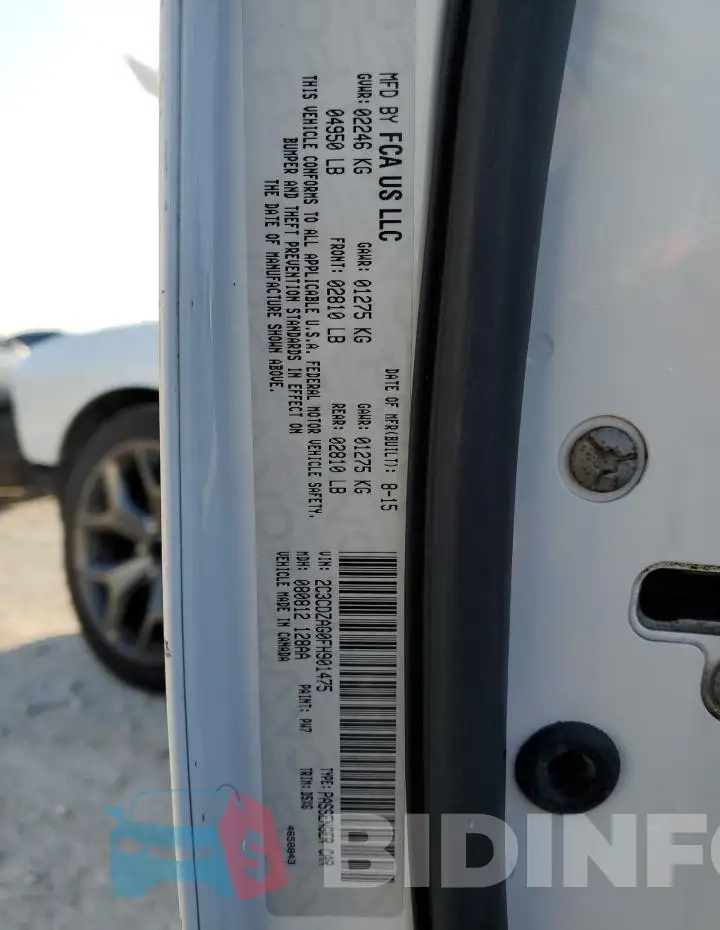 2C3CDZAG0FH901475 Photo# 12