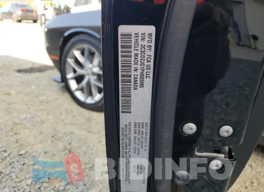 2C3CDZJG1PH693995 Photo# 12