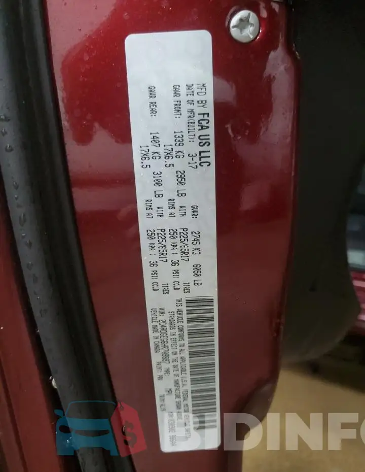 2C4RDGEG6HR709897 Photo# 14