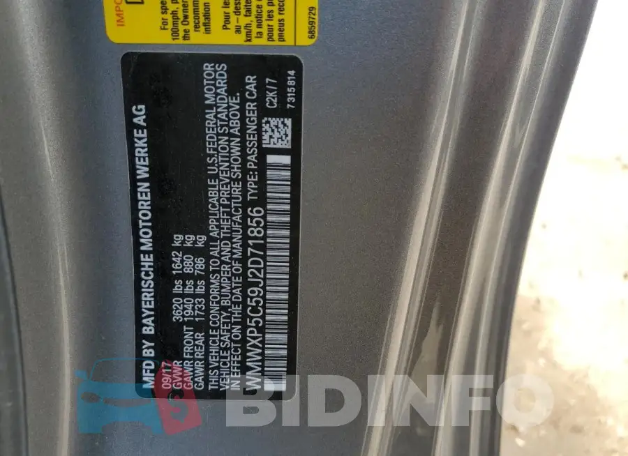 WMWXP5C59J2D71856 Photo# 12