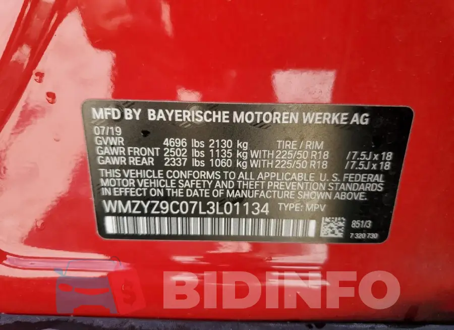 WMZYZ9C07L3L01134 Photo# 12