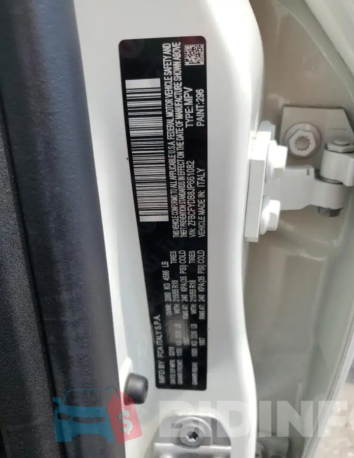 ZFBCFYDB8JP661082 Photo# 13