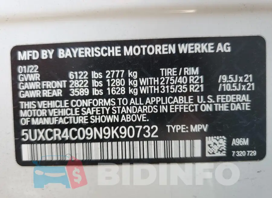 5UXCR4C09N9K90732 Photo# 14
