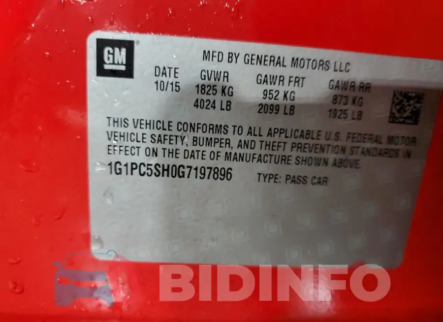 1G1PC5SH0G7197896 Photo# 12
