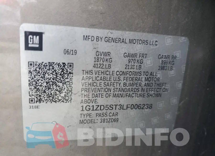 1G1ZD5ST3LF006238 Photo# 12
