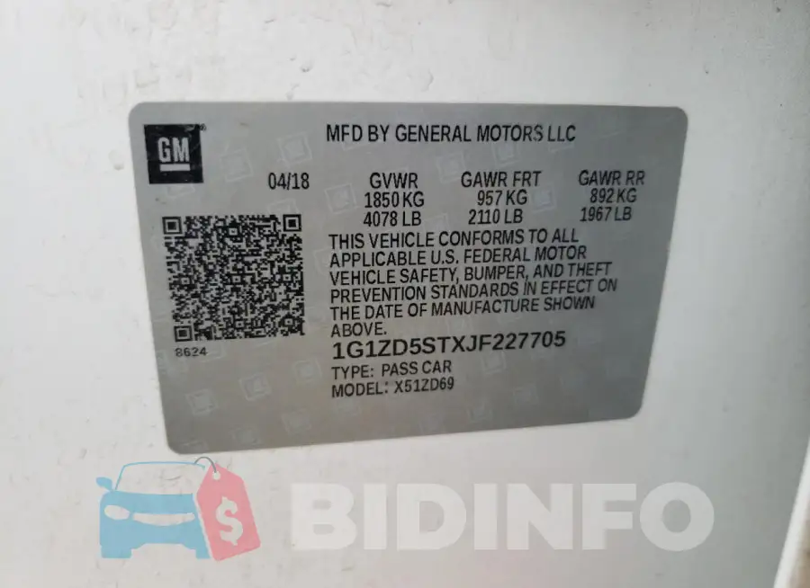 1G1ZD5STXJF227705 Photo# 12