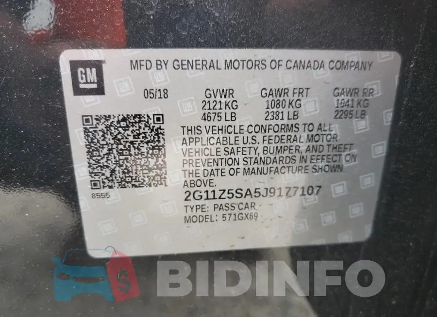 2G11Z5SA5J9177107 Photo# 12