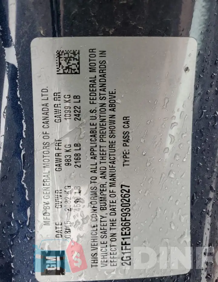 2G1FF1E36F9302627 Photo# 13