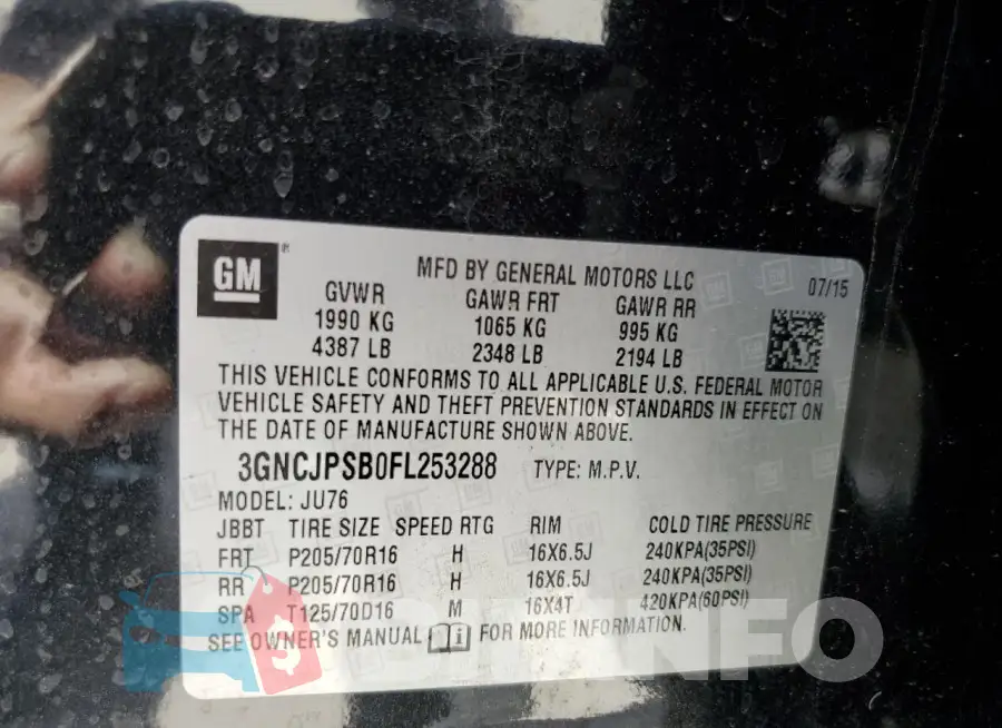 3GNCJPSB0FL253288 Photo# 13