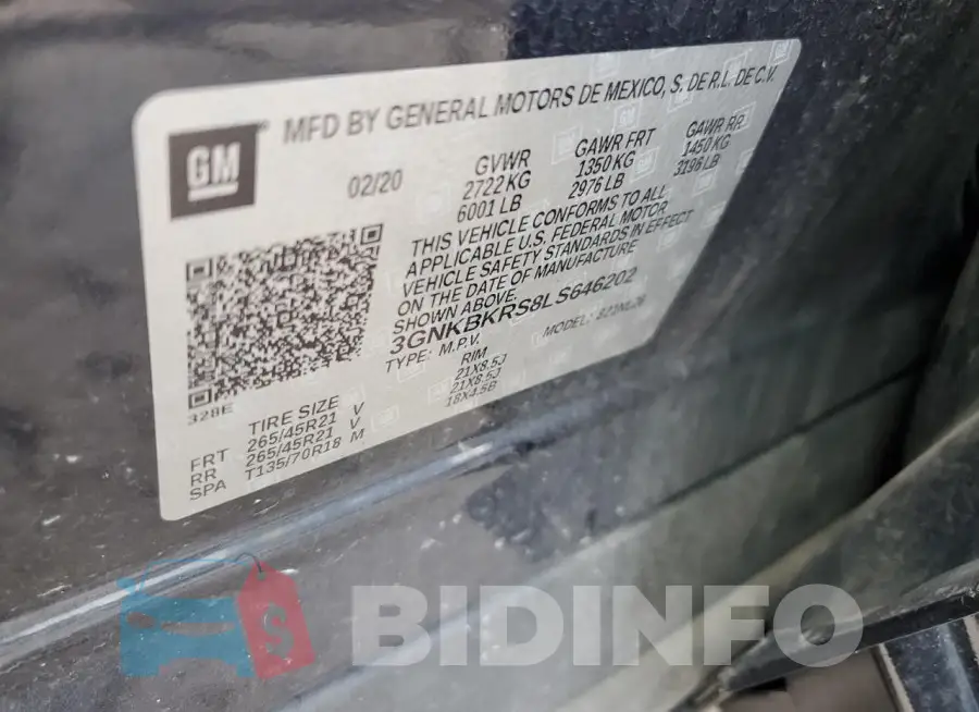 3GNKBKRS8LS646202 Photo# 13
