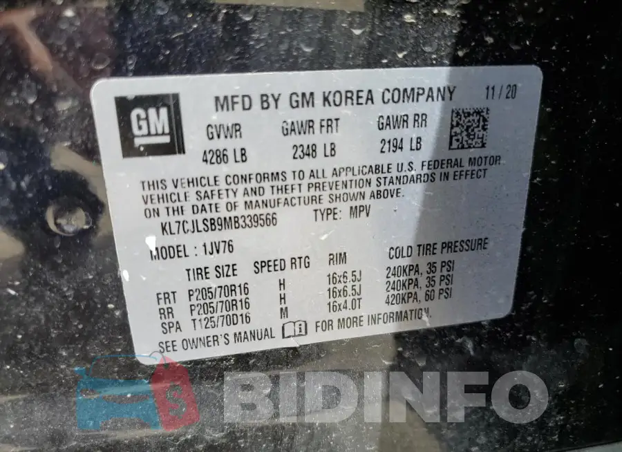 KL7CJLSB9MB339566 Photo# 13