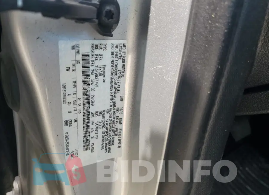 1FADP3F21GL208801 Photo# 12