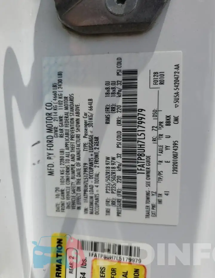 1FATP8UH7L5179979 Photo# 12