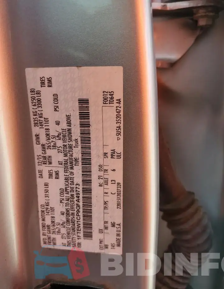 1FTEW1CP9GFA49773 Photo# 12