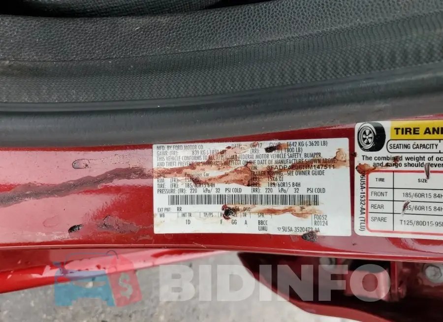 3FADP4EJ6HM147511 Photo# 12