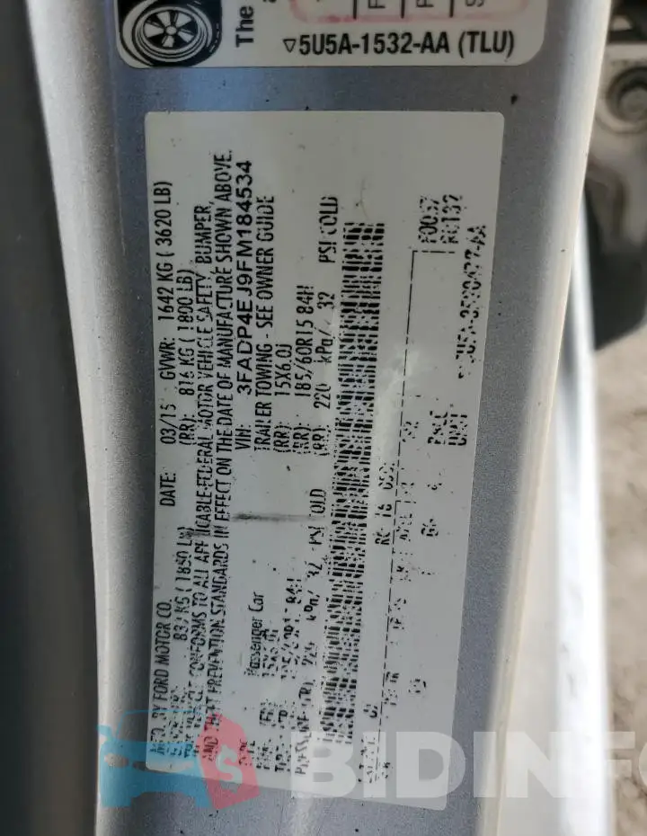 3FADP4EJ9FM184534 Photo# 12