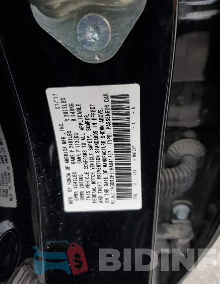 1HGCR3F91HA041707 Photo# 12