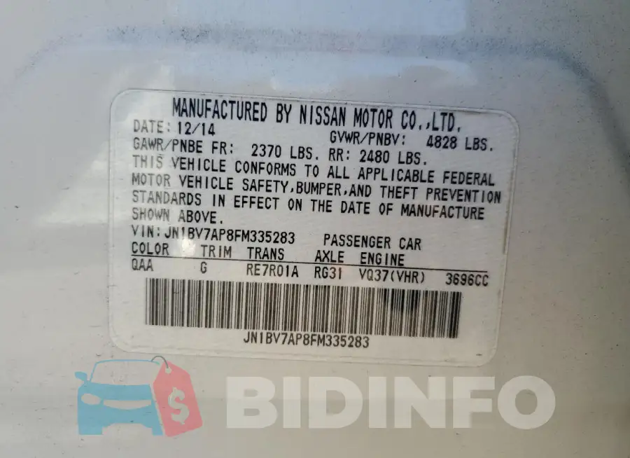 JN1BV7AP8FM335283 Photo# 12