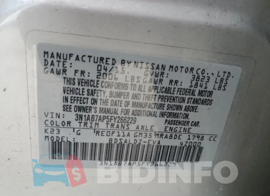 3N1AB7AP5FY266229 Photo# 12