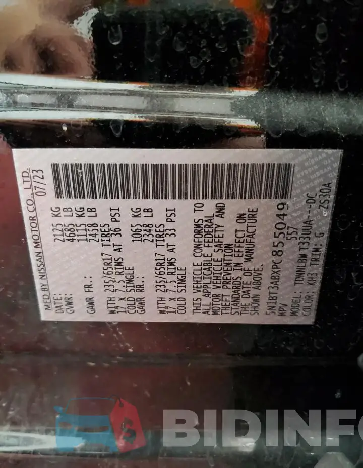 5N1BT3ABXPC855049 Photo# 14
