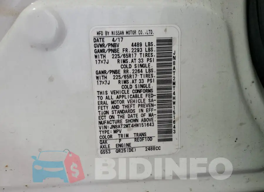 JN8AT2MT4HW151643 Photo# 13