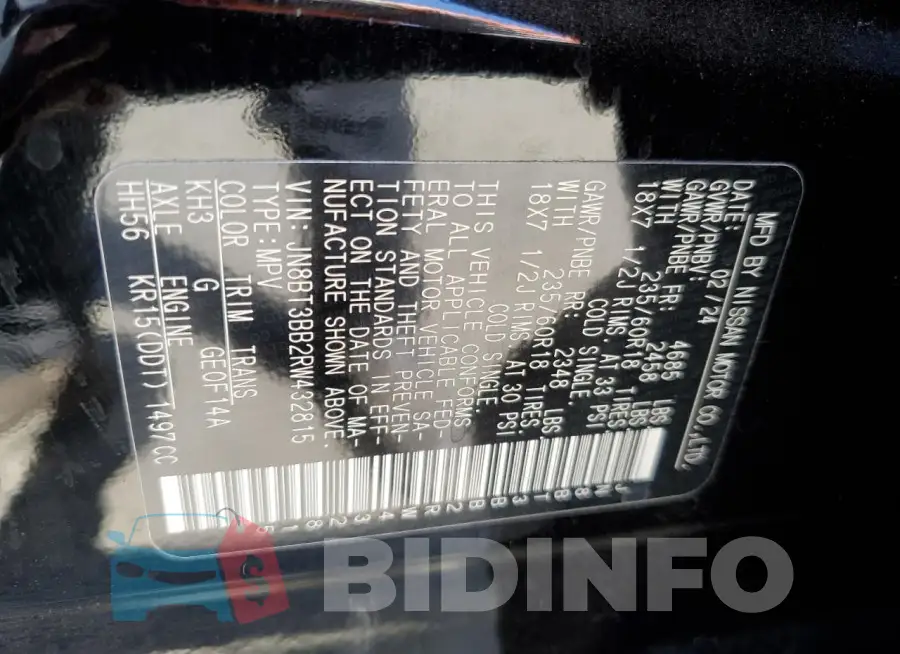 JN8BT3BB2RW432815 Photo# 13
