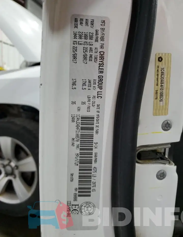 1C4NJDAB4FD108570 Photo# 13