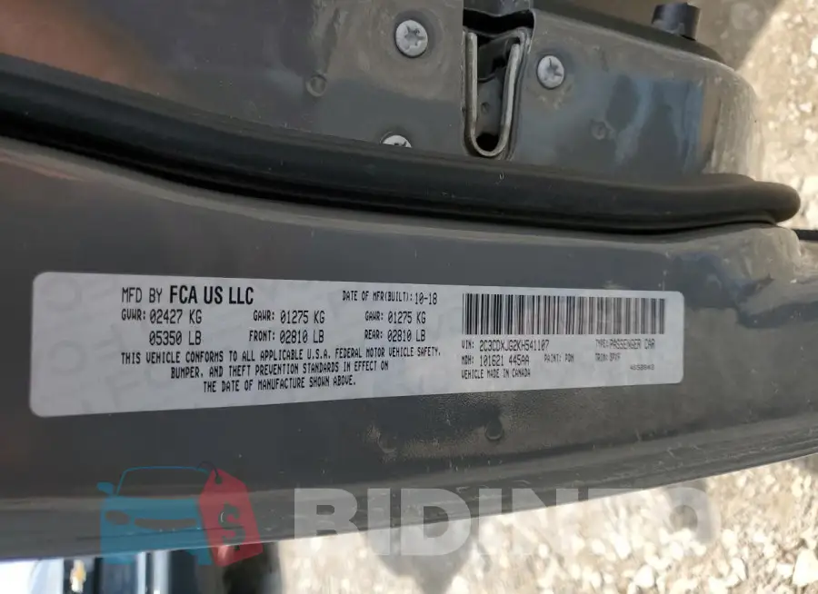 2C3CDXJG2KH541107 Photo# 12