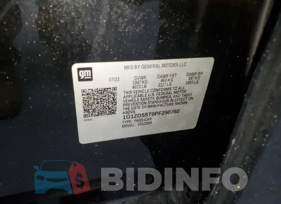1G1ZD5ST0PF250760 Photo# 13