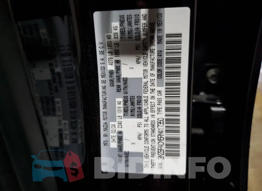 3MZBPACM6RM417350 Photo# 12