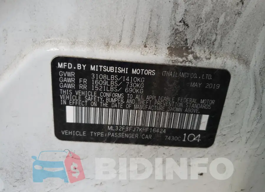ML32F3FJ7KHF16424 Photo# 12