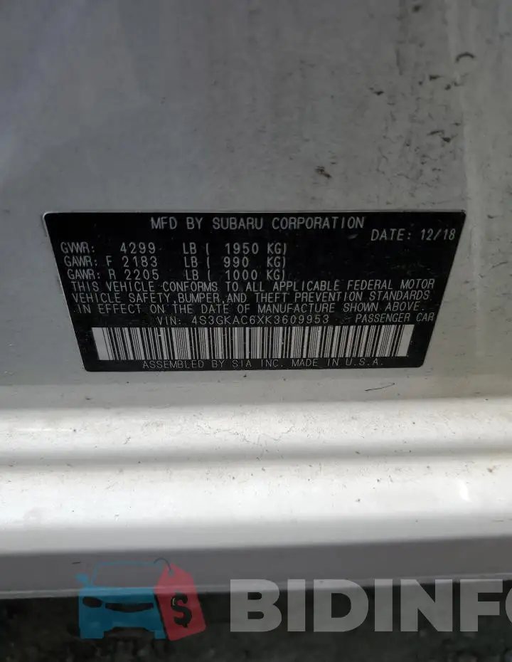 4S3GKAC6XK3609953 Photo# 12