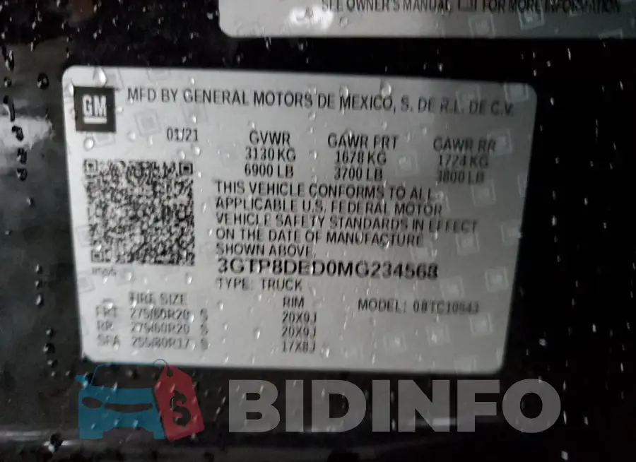 3GTP8DED0MG234568 Photo# 12