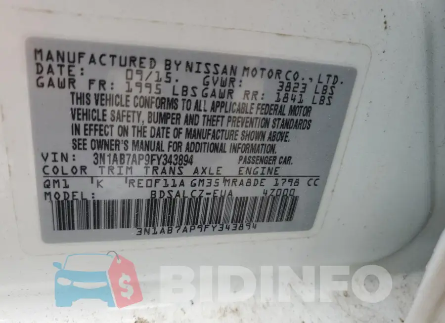 3N1AB7AP9FY343894 Photo# 12