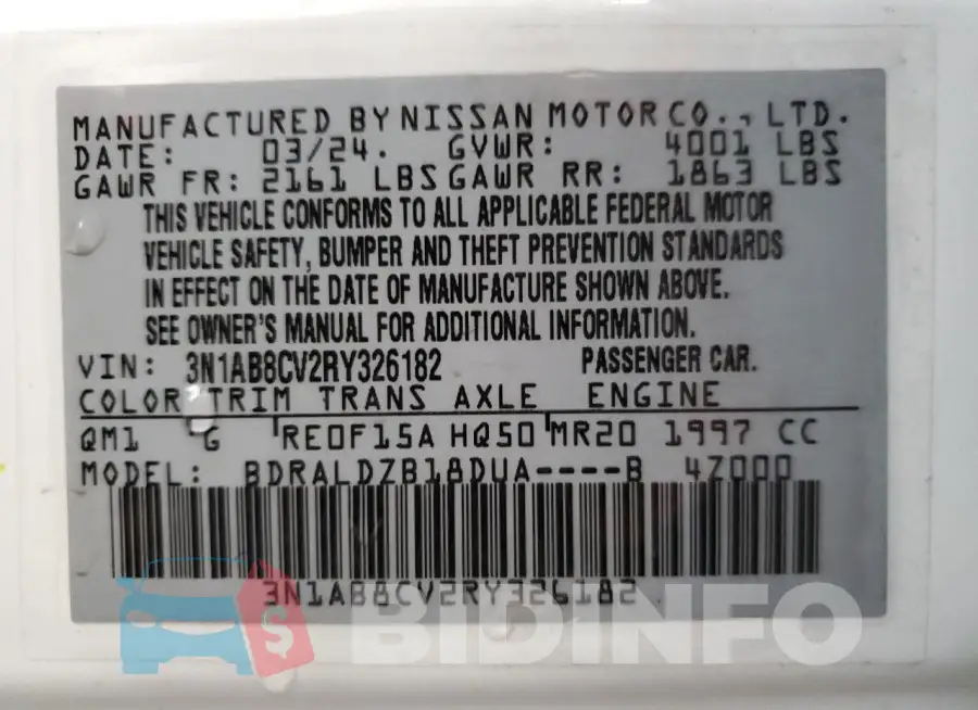 3N1AB8CV2RY326182 Photo# 12