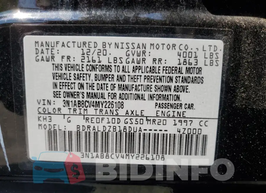 3N1AB8CV4MY226108 Photo# 12