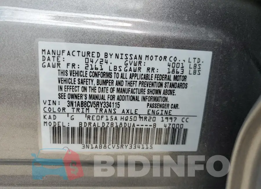 3N1AB8CV5RY334115 Photo# 13