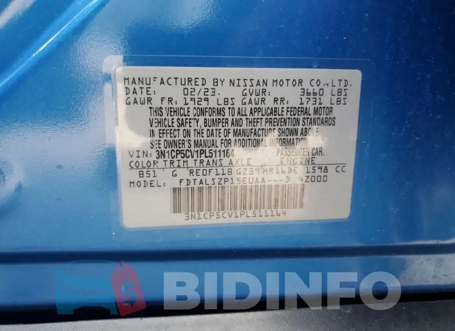 3N1CP5CV1PL511164 Photo# 12