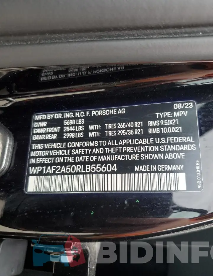 WP1AF2A50RLB55604 Photo# 13