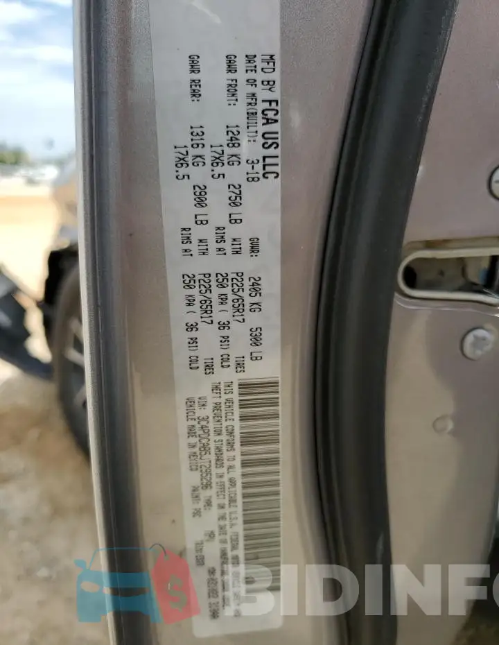 3C4PDCAB5JT295296 Photo# 12